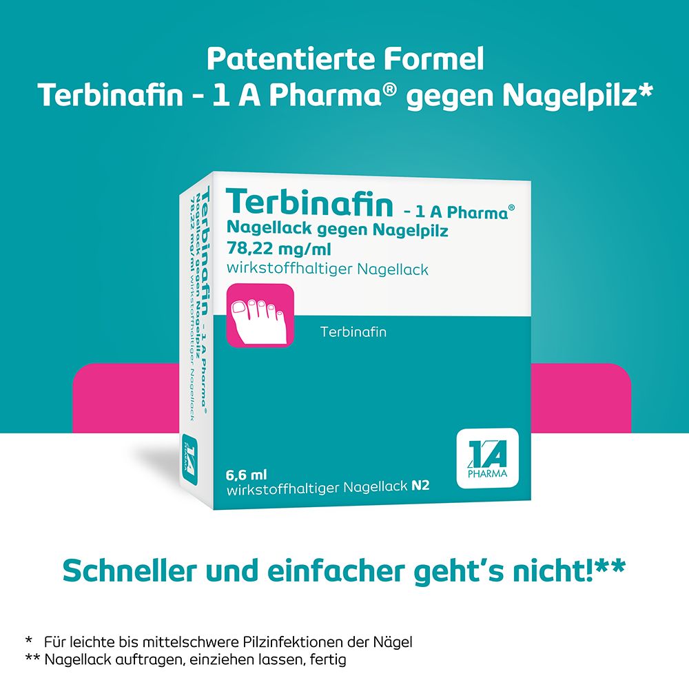 Terbinafin -1 A Pharma 3.3 ml Wirkstoffhaltiger Nagellack