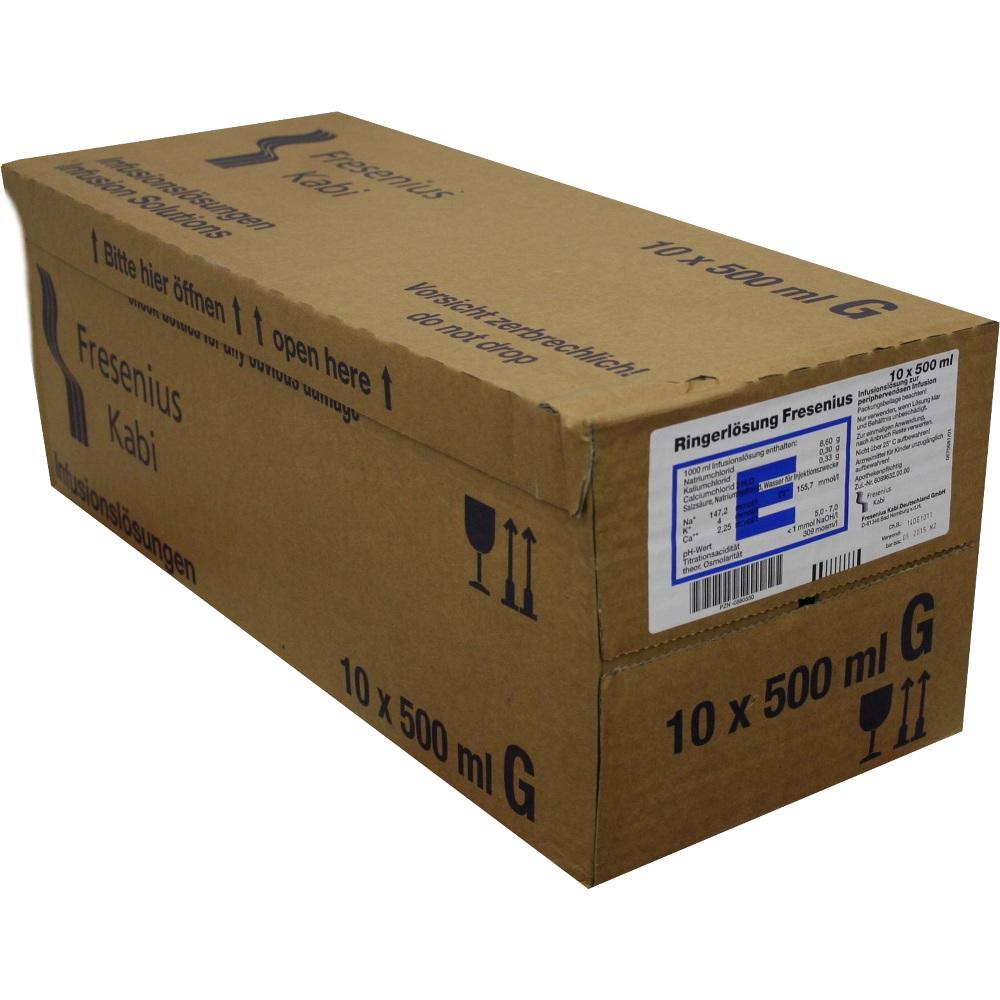 RINGER LÖSUNG Fresenius Glas 10X500 ml Infusionslösung