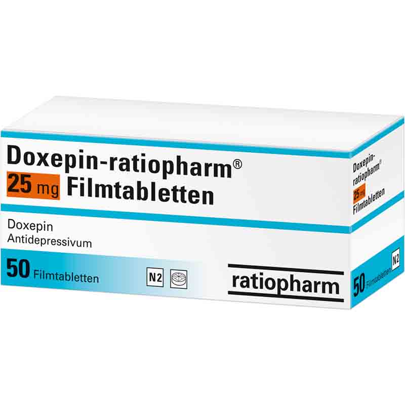 Doxepin-ratiopharm 25mg 50 St Filmtabletten