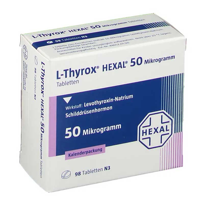 L-Thyrox HEXAL 50 98 St Tabletten in Kalenderpackung