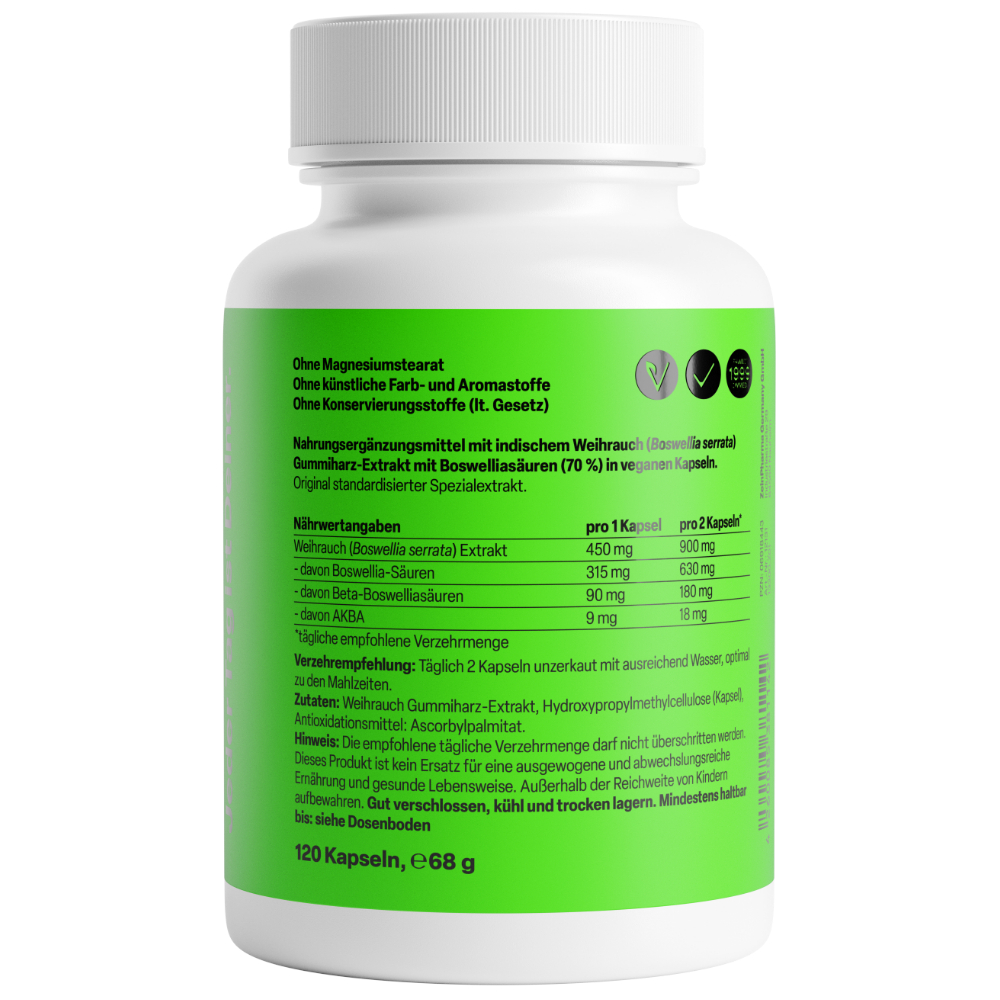 Zein PHARMA Boswellia Weihrauch 450mg 120 St Kapseln