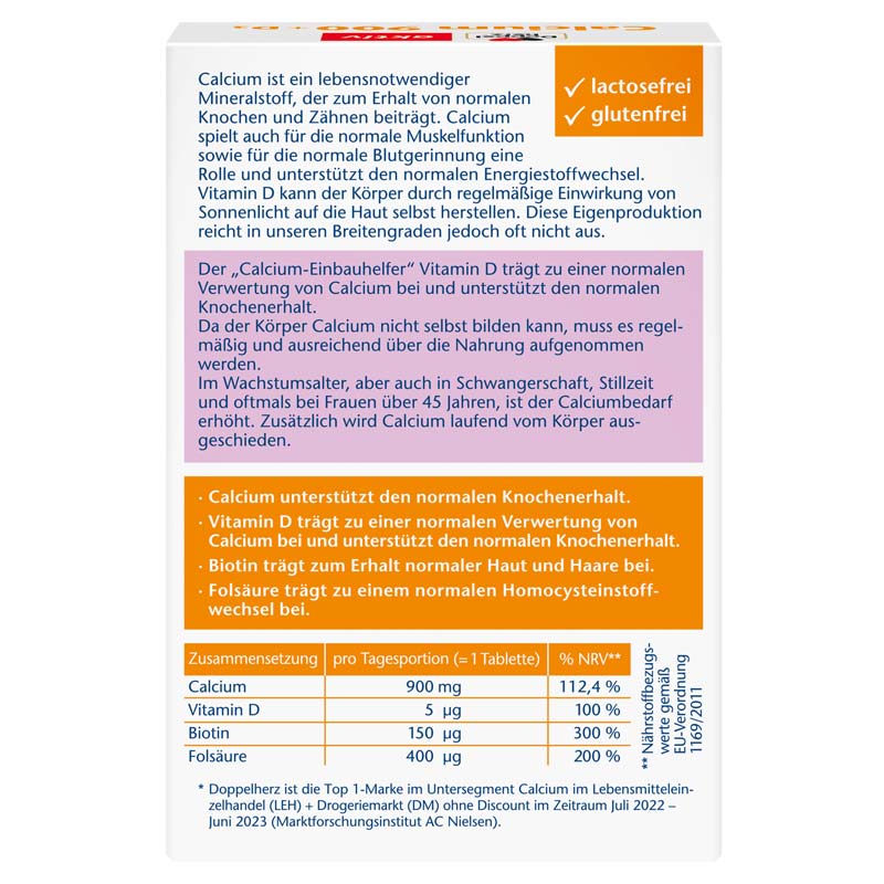 Doppelherz aktiv Calcium 900 + D3 30 St Tabletten