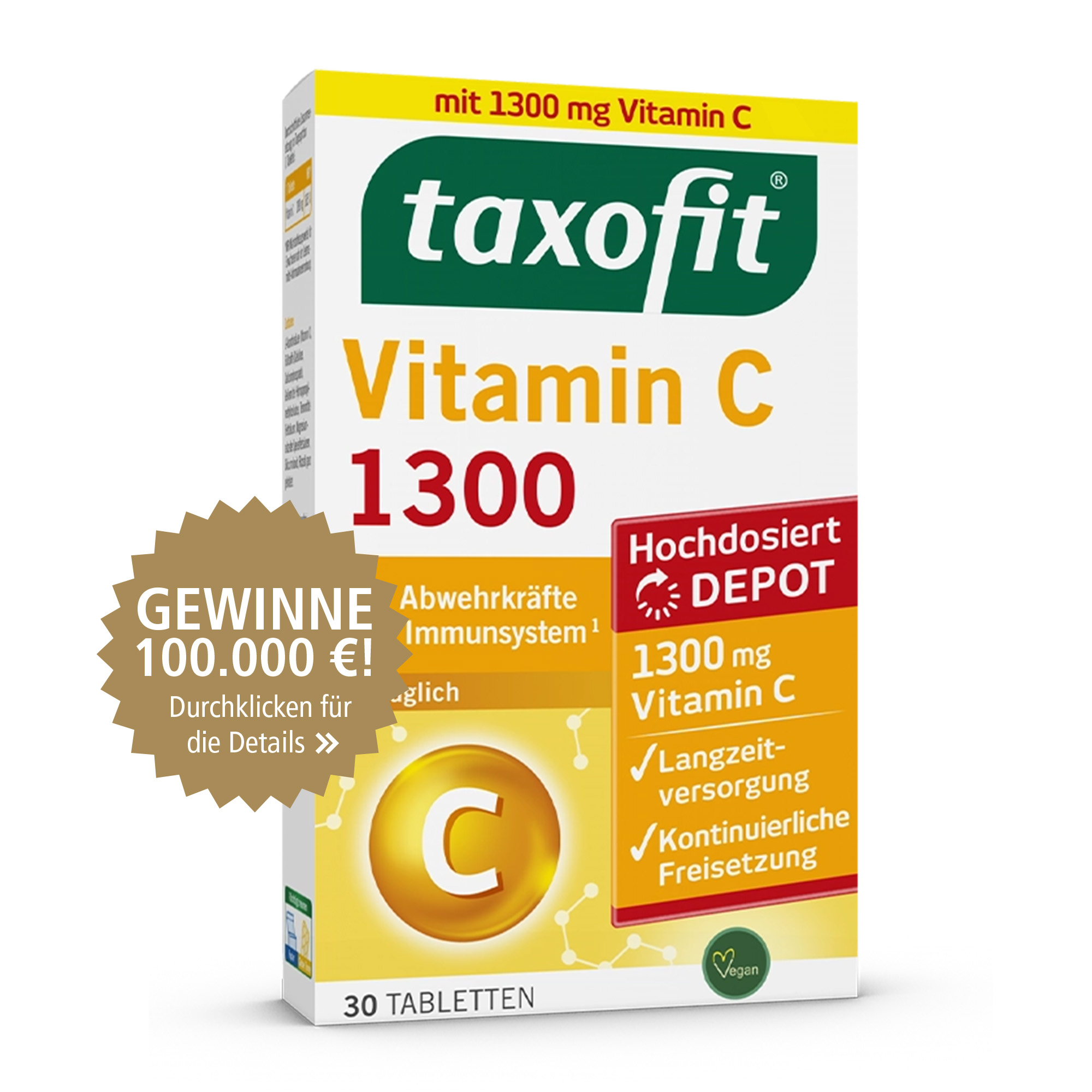 taxofit Vitamin C 1300 30 St Tabletten