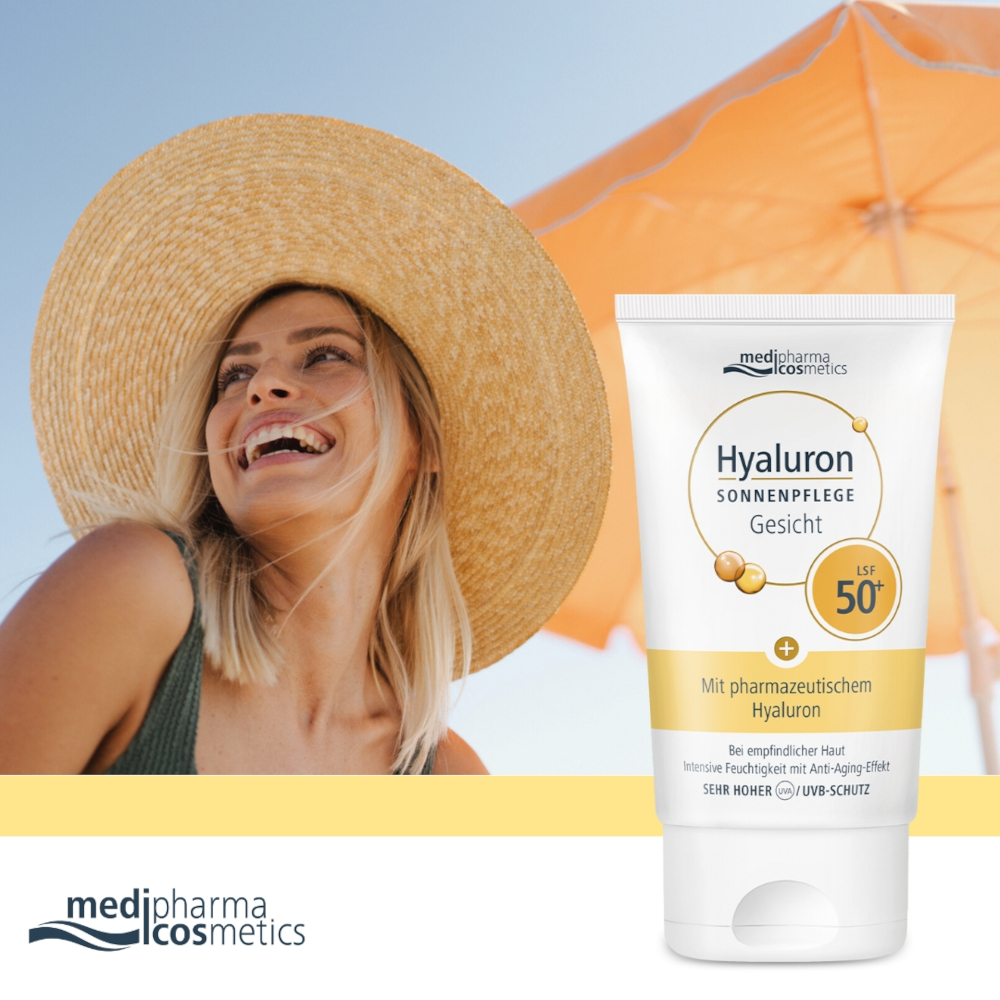 HYALURON Sonnenpflege Gesicht LSF 50+ 50 ml Creme