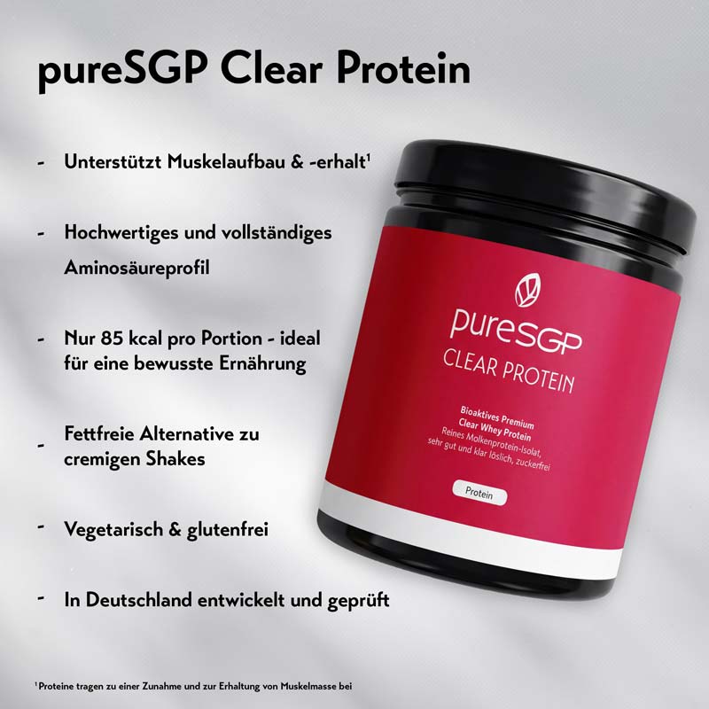 pureSGP CLEAR PROTEIN Grapefruit 500 g Pulver