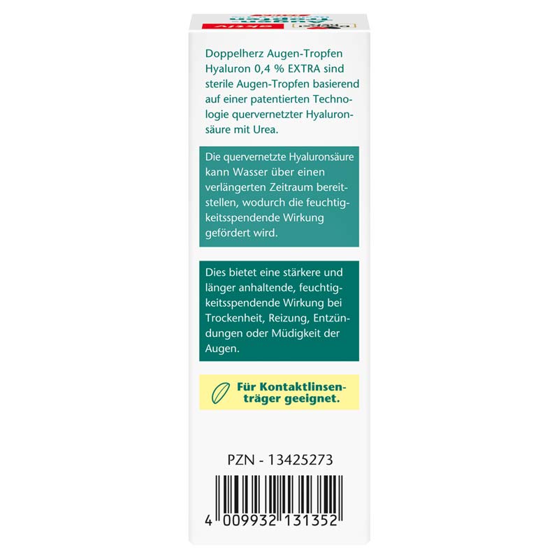 Doppelherz aktiv Augen-Tropfen Hyaluron 0,4% EXTRA 10 ml Tropfen
