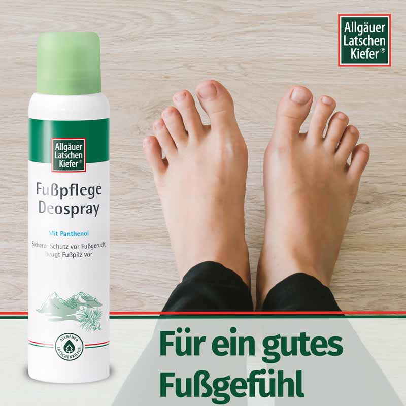 Allgäuer Latschen Kiefer FUSSPFLEGE Deospray  100 ml Spray