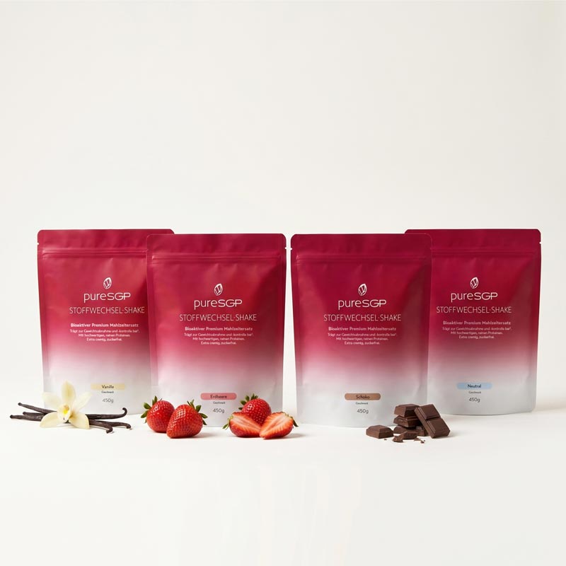 pureSGP STOFFWECHSEL-SHAKE Erdbeere 450 g Pulver