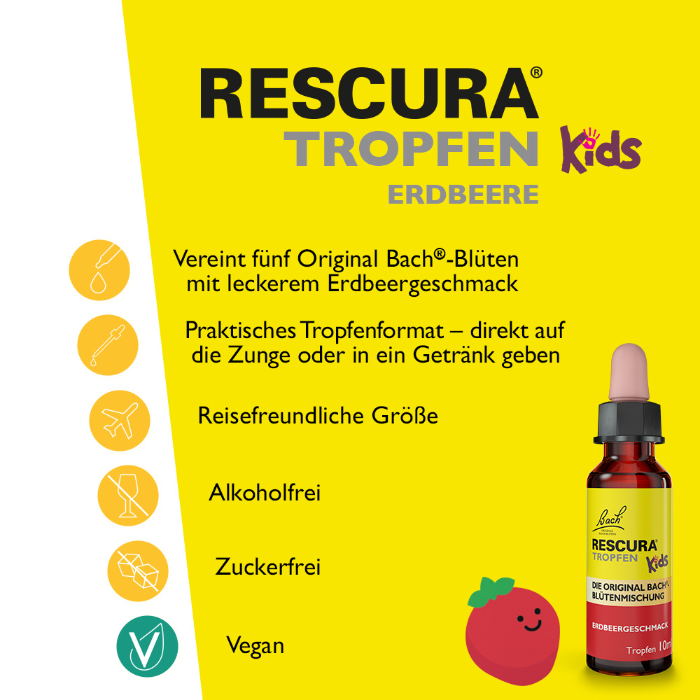 Bach RESCURA ORIGINAL Kids ERDBEER 10 ml Tropfen