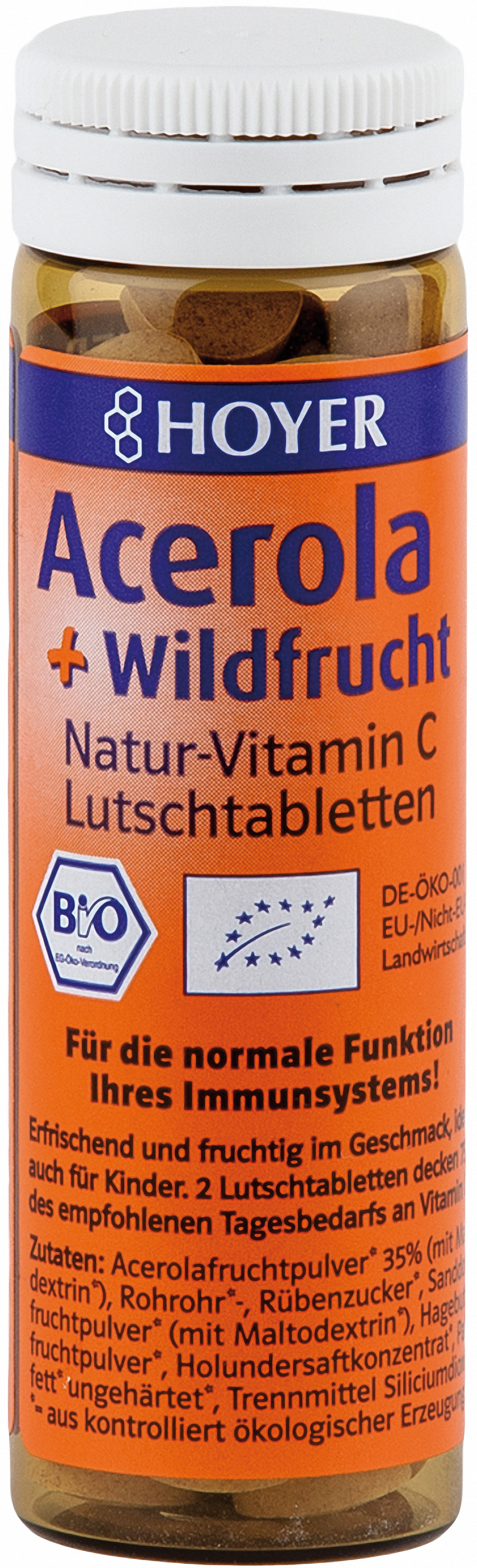 Acerola + Wildfrucht Vitamin C 60 St Lutschtabletten