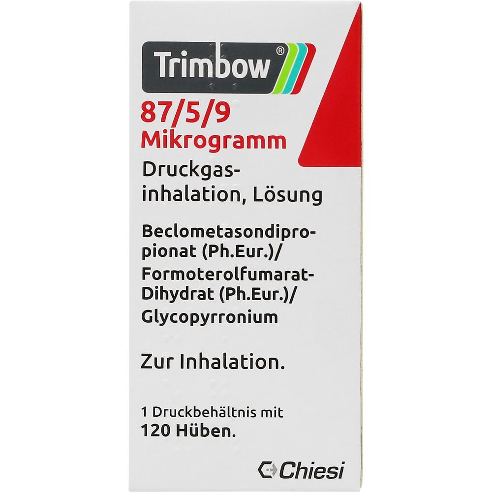 TRIMBOW 87/5/9 Mikrogramm 120 Hub Dosieraerosol 1 St Dosieraerosol