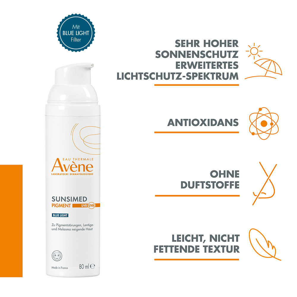 Avène SUNSIMED PIGMENT BLUE LIGHT  80 ml Emulsion