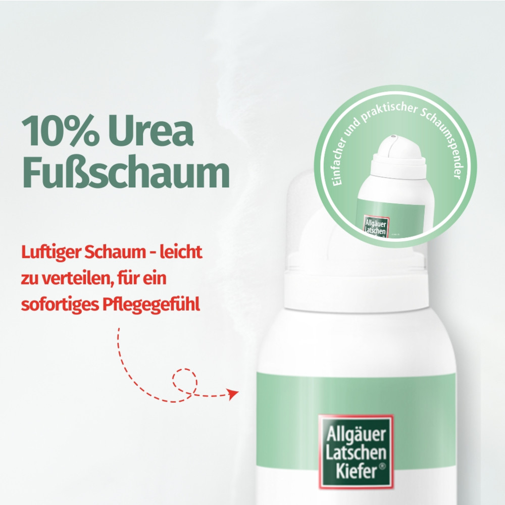 Allgäuer Latschenkiefer 10% Urea Fußschaum 150 ml Schaum