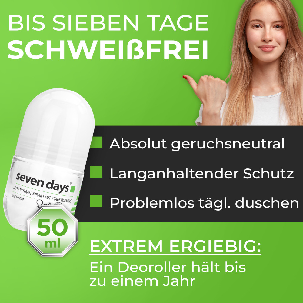 SEVEN DAYS Das Antitranspirant Roll-on Big Ball 50 ml