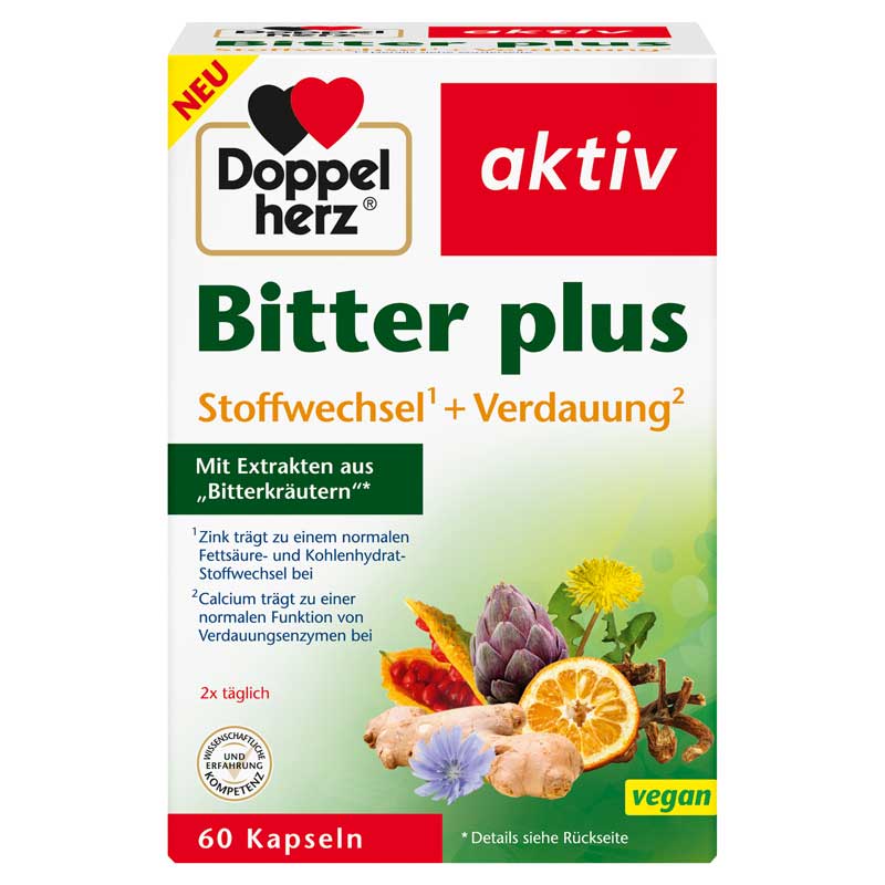 Doppelherz aktiv Bitter plus 60 St Kapseln