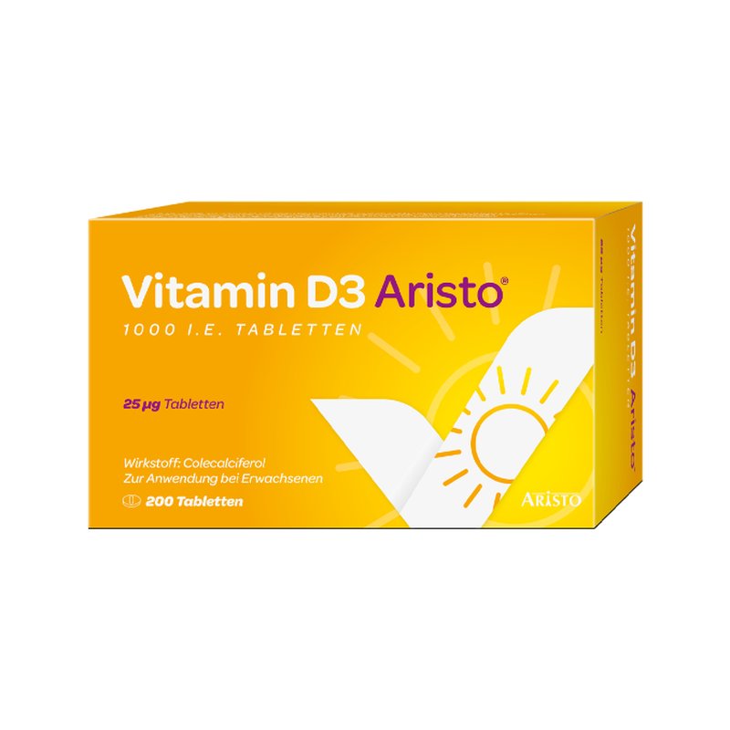 Vitamin D3 Aristo 1000 I.E. 200 St Tabletten