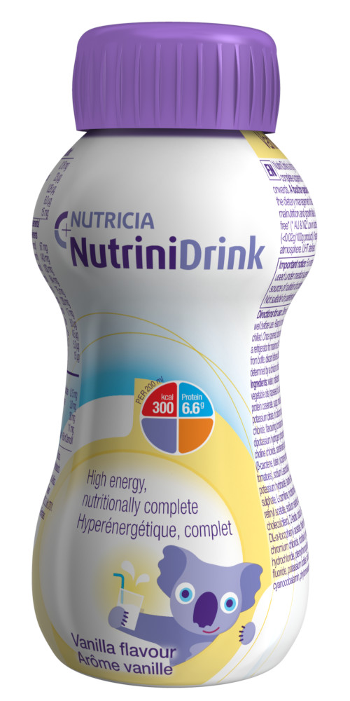 NutriniDrink Trinknahrung Vanille 200 ml Flüssigkeit