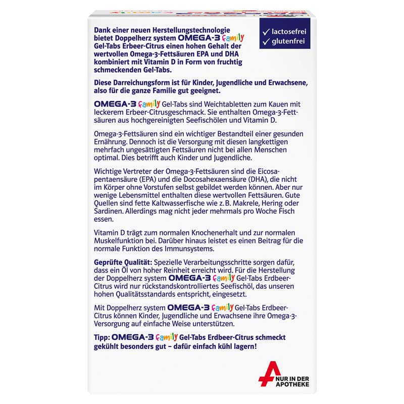 Doppelherz system OMEGA-3 GEL-TABS family 120 St Kautabletten