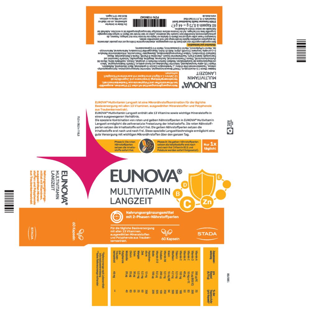 EUNOVA LANGZEIT Multivitamine und Mineralstoffe  60 St Kapseln