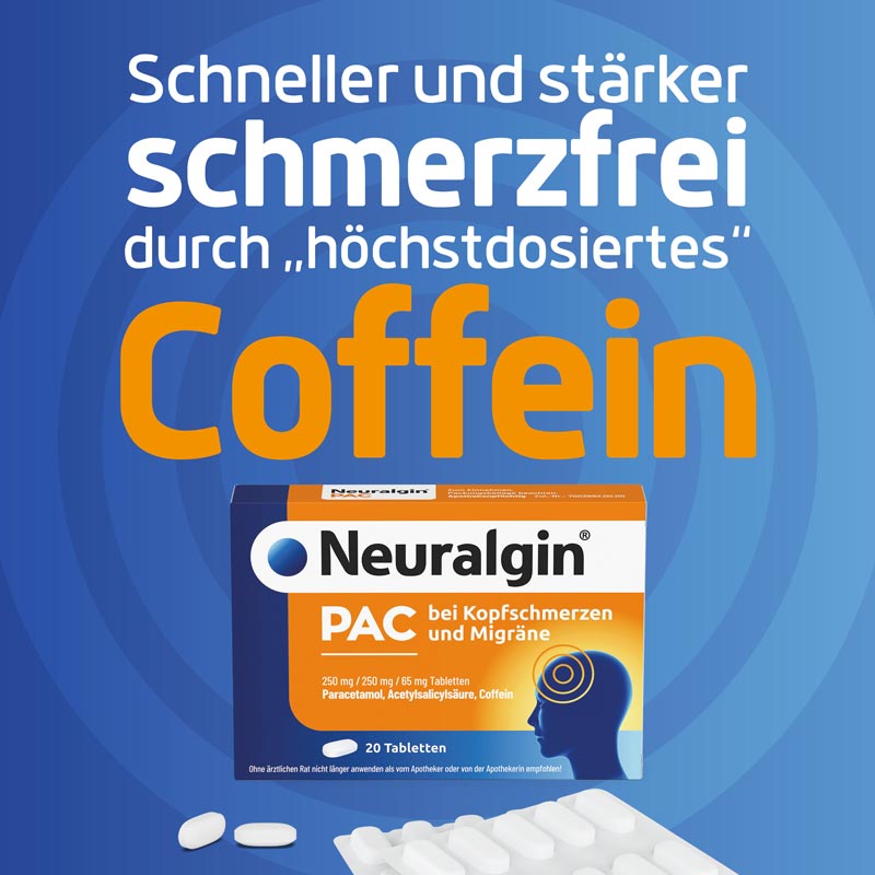 Neuralgin PAC bei Kopfschmerzen und Migr&auml;ne  20 St Tabletten