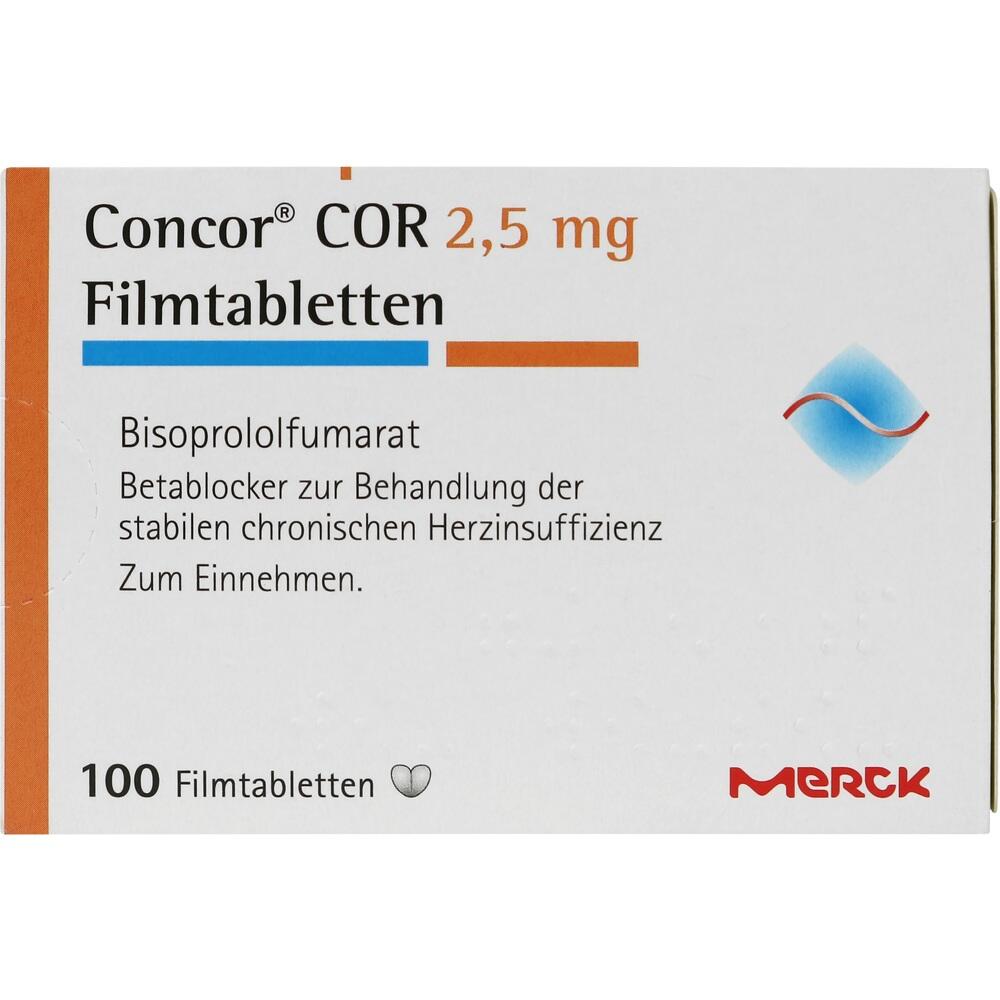 Concor COR 2,5mg 100 St Filmtabletten
