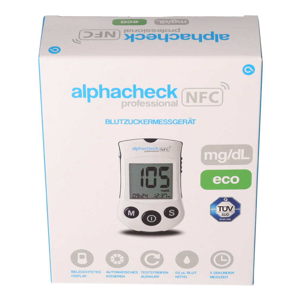 ALPHACHECK professional Blutzuckermessgerät mg/dl eco 1 St
