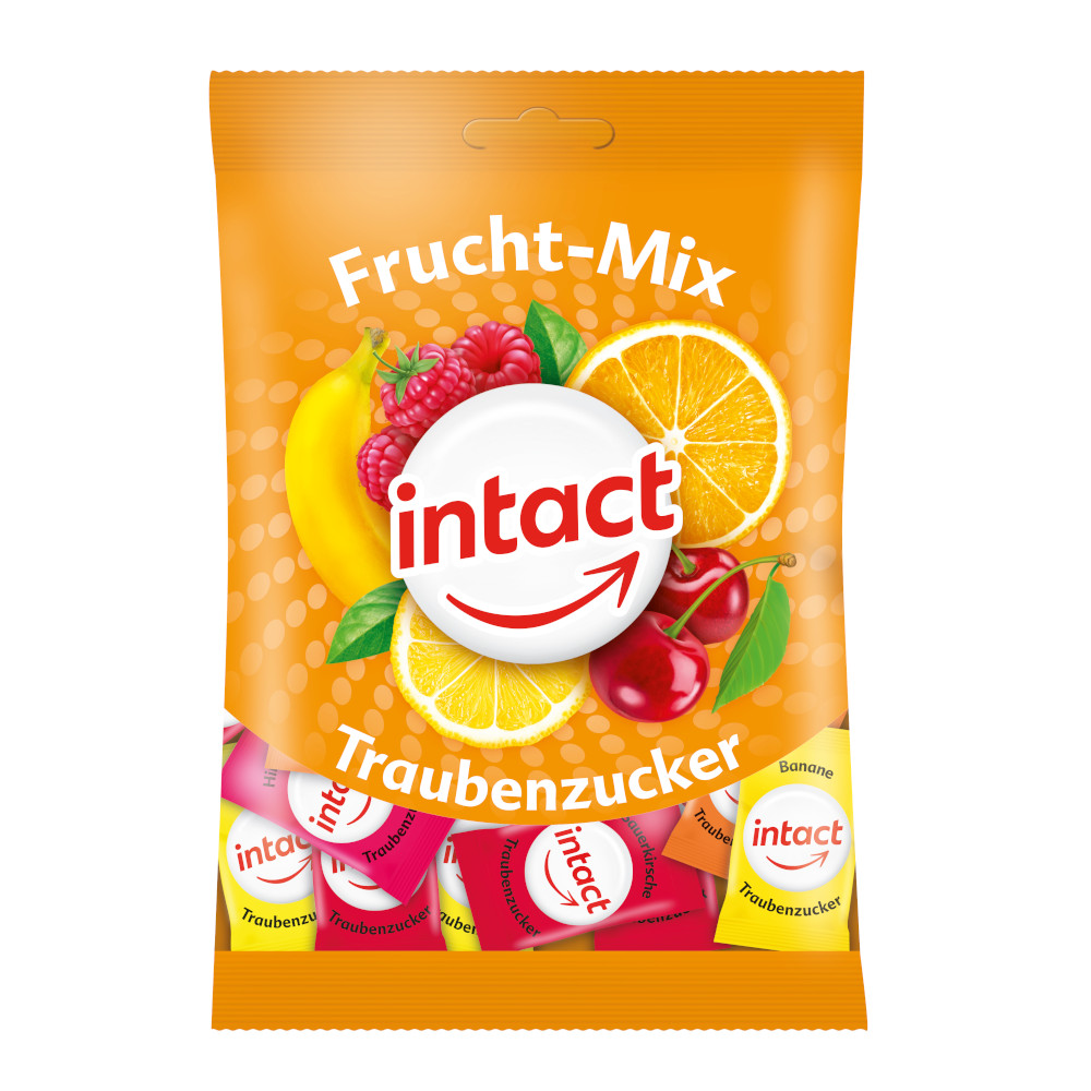 intact Frucht-Mix Traubenzucker 75 g Bonbons