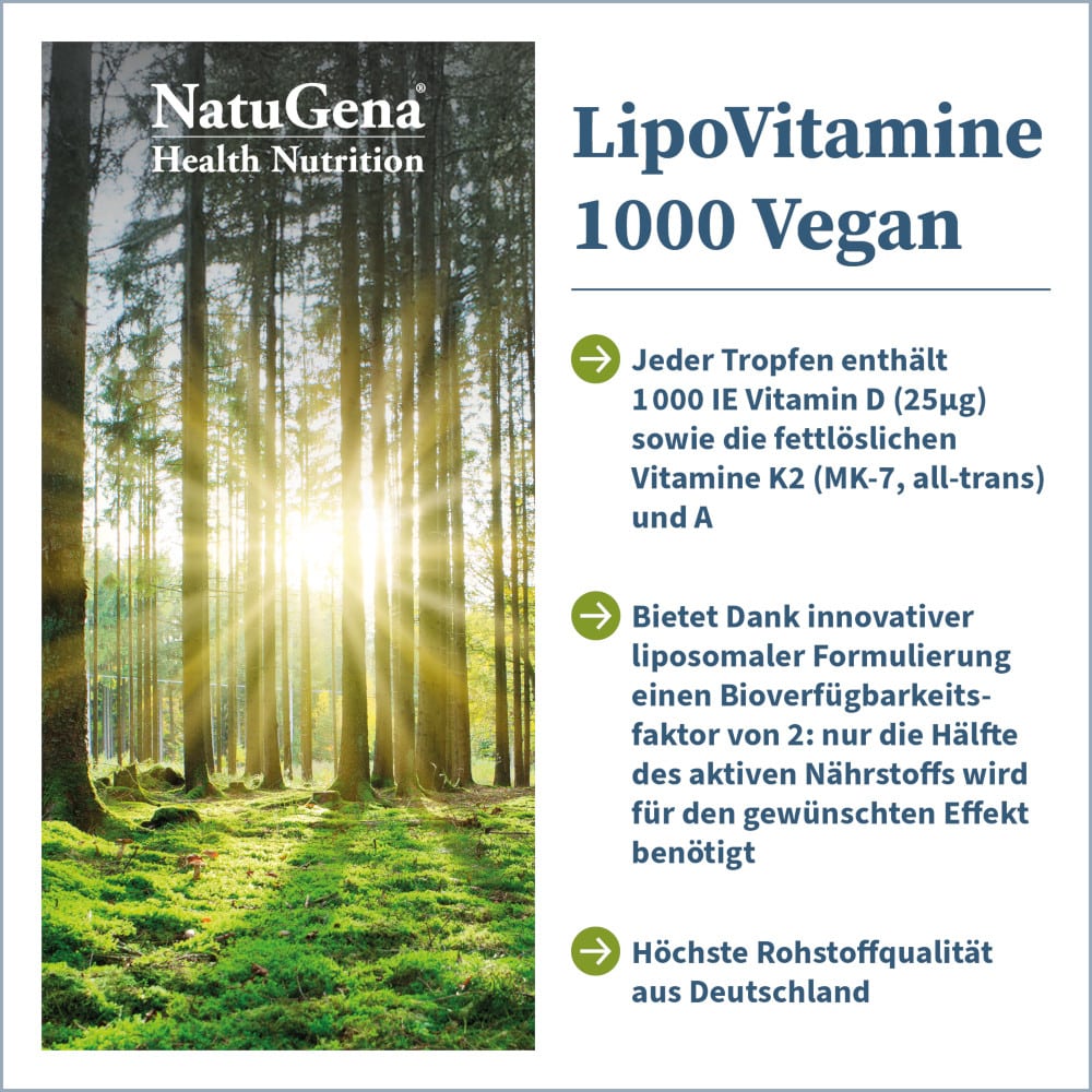 NatuGena LipoVitamine 1000 Vegan 15 ml Tropfen