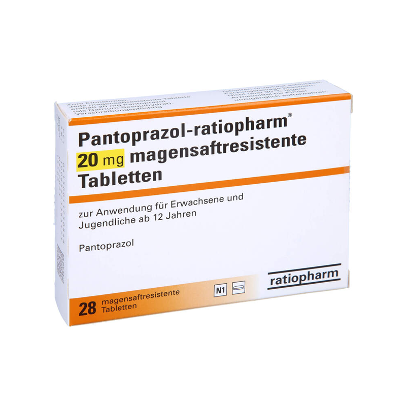 Pantoprazol-ratiopharm 20mg 28 St Tabletten magensaftresistent