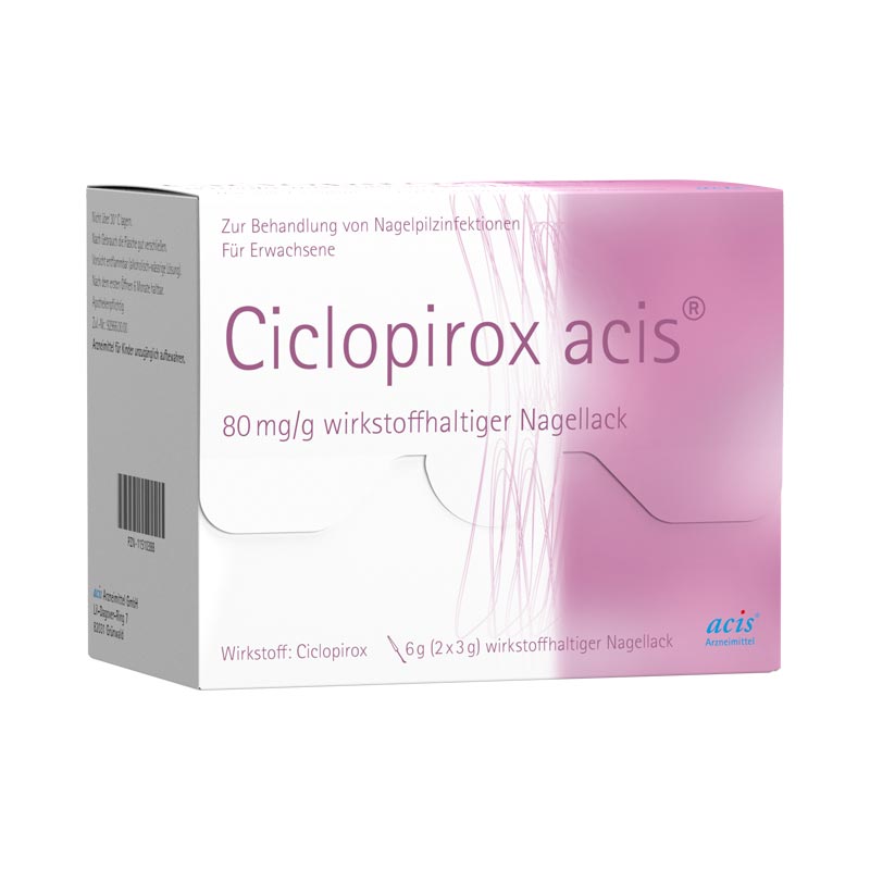 Ciclopirox acis 80mg/g 6 g Wirkstoffhaltiger Nagellack