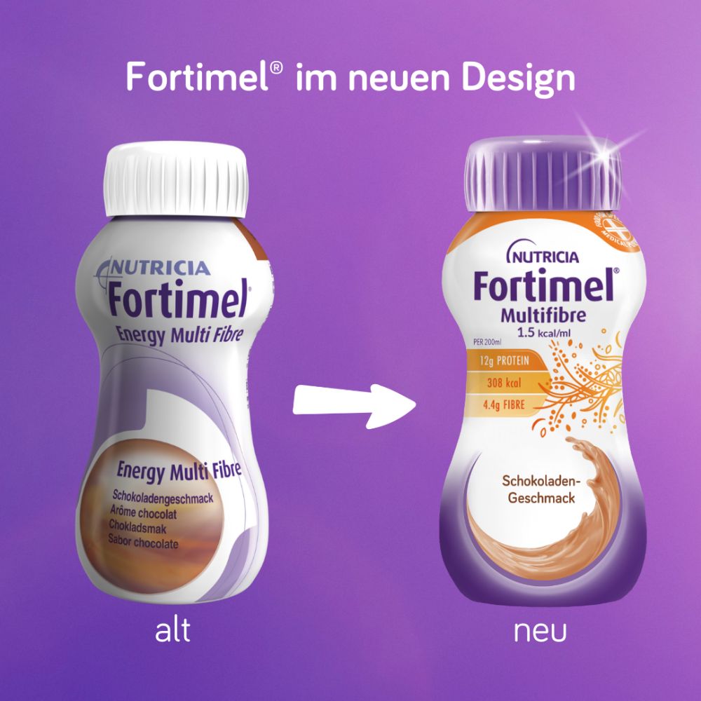 Fortimel Multifibre 1.5 kcal Schokoladengeschmack 32X200 ml Flüssigkeit