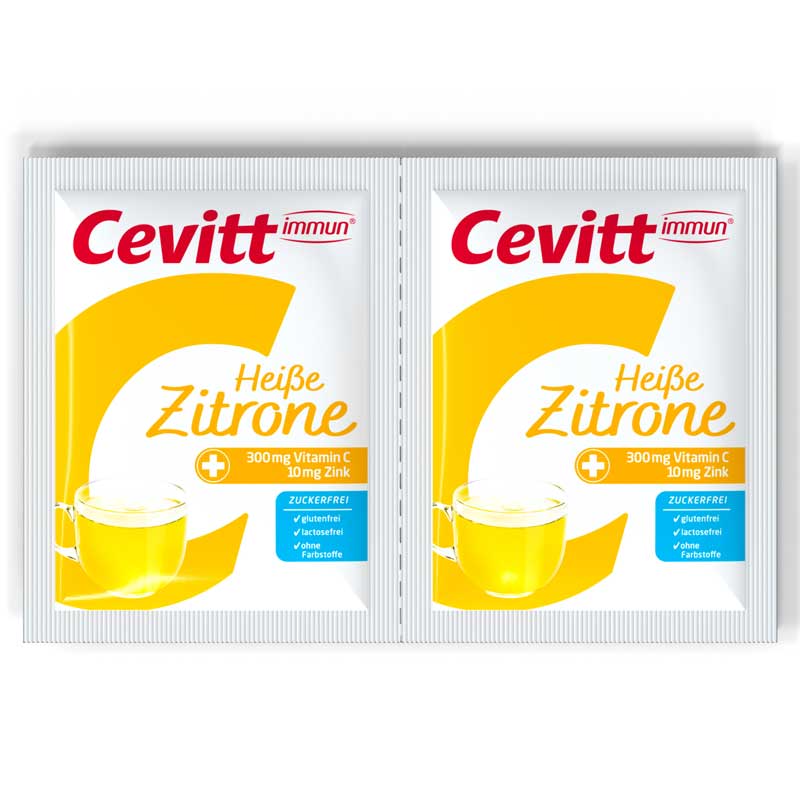 Cevitt immun Heiße Zitrone zuckerfrei 14 St Granulat