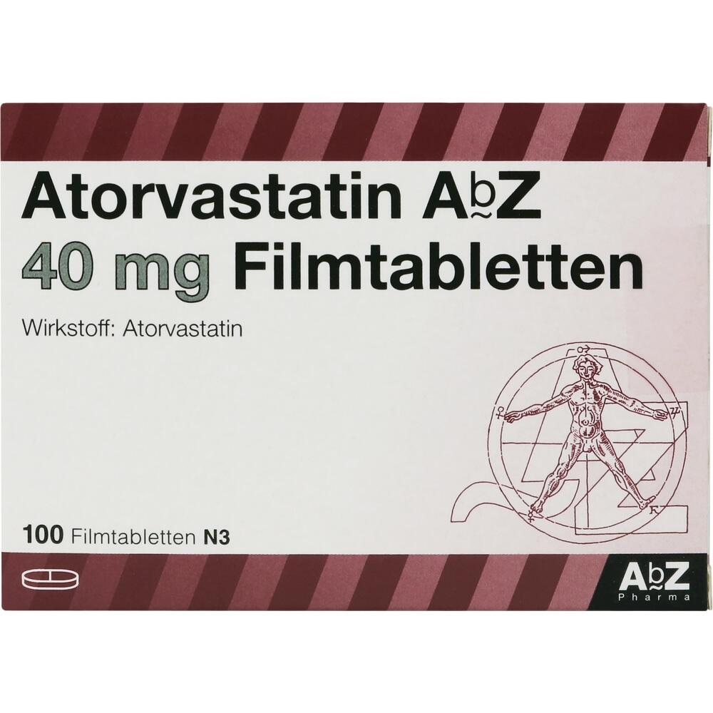 Atorvastatin AbZ 40mg 100 St Filmtabletten