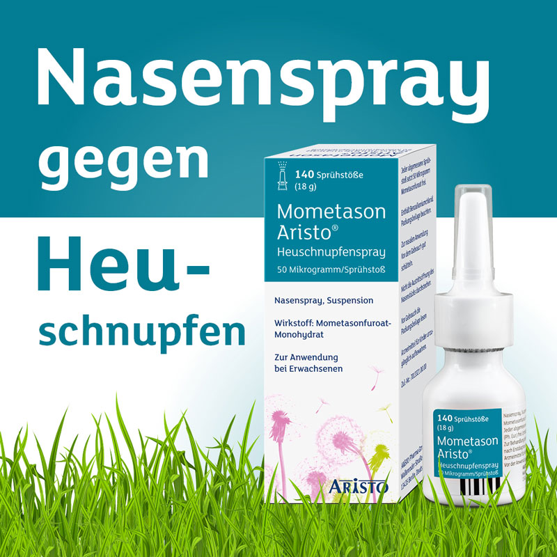 Mometason Aristo Heuschnupfenspray 50 µg/Sprühstoß 18 g Nasenspray