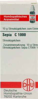 SEPIA C 1000 Globuli 10 g Globuli
