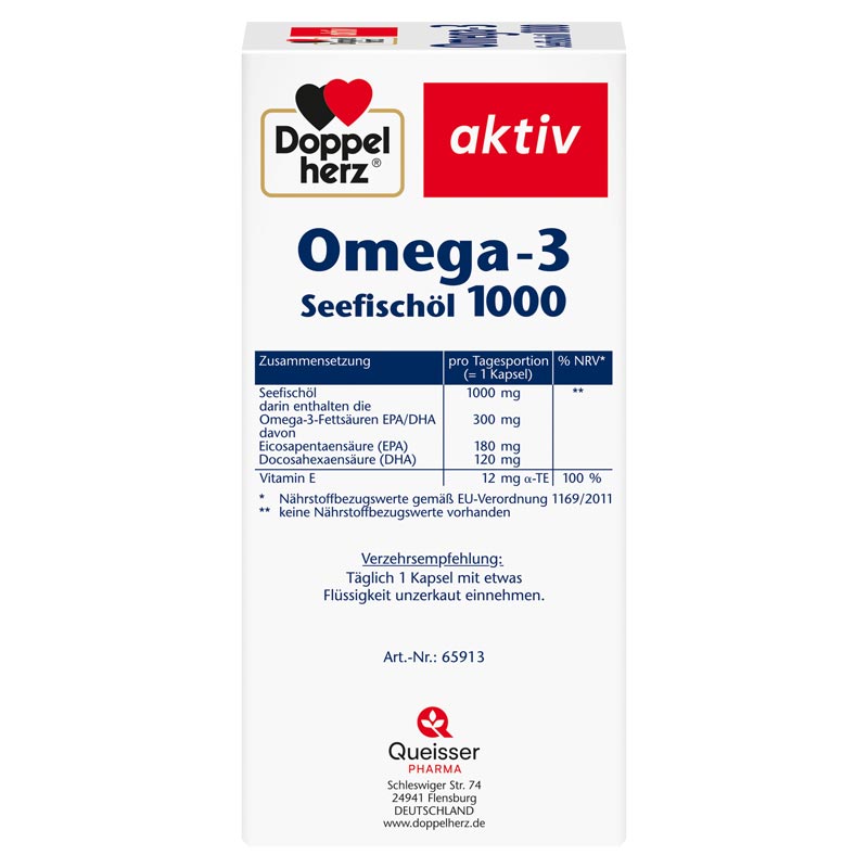 Doppelherz aktiv Omega-3 Seefischöl 1000 120 St Kapseln