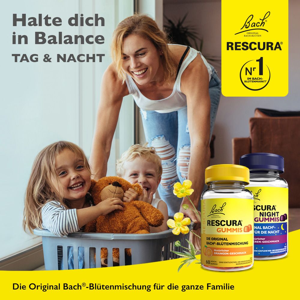Bachblüten RESCURA NIGHT Gummis Beere 60 St Kaudragees