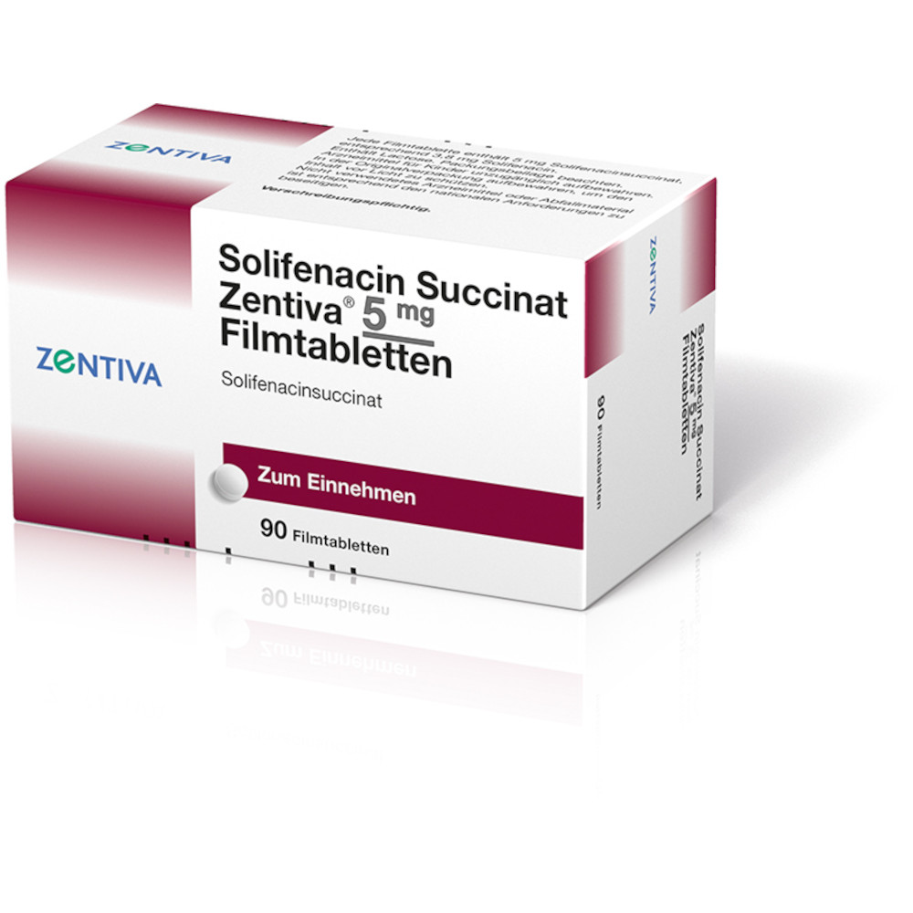 Solifenacin Succinat Zentiva 5 mg Filmtabletten 90 St Filmtabletten