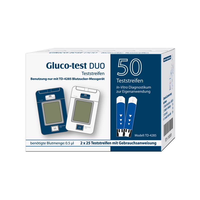 GLUCO TEST DUO Teststreifen 50 St Teststreifen