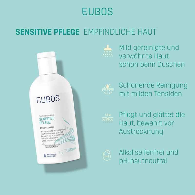 EUBOS SENSITIVE PFLEGE Dusch & Creme  200 ml Emulsion