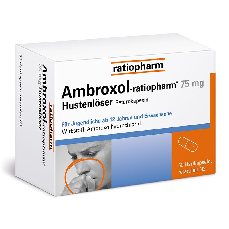 Ambroxol-ratiopharm 75mg Hustenlöser 50 St Retard-Kapseln