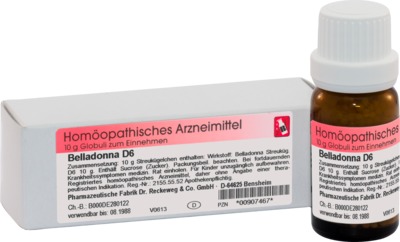 BELLADONNA D 6 Globuli 10 g Globuli