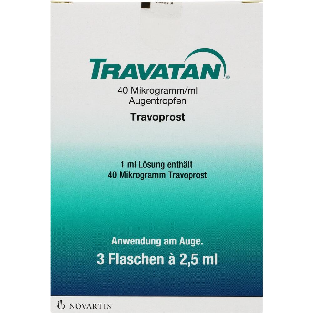 TRAVATAN 40 Mikrogramm/ml 3X2.5 ml Augentropfen