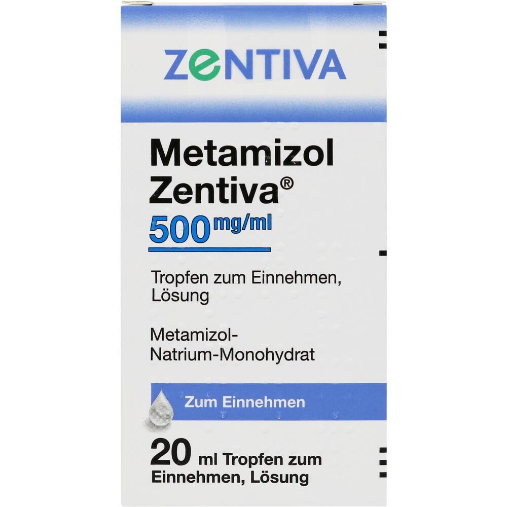Metamizol Zentiva 500 mg/ml 20 ml Tropfen zum Einnehmen