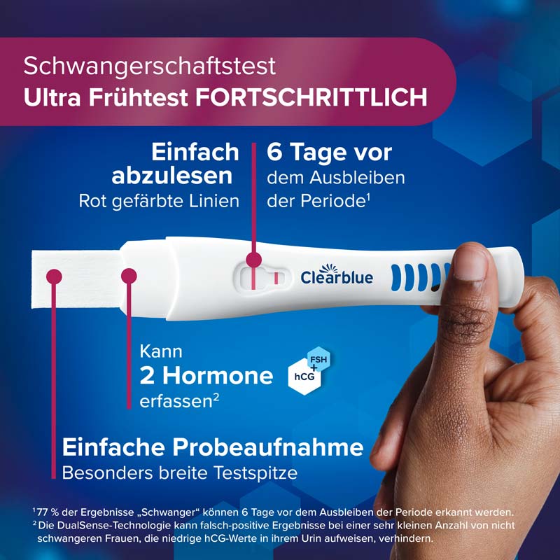 Clearblue Ultra Frühtest FORTSCHRITTLICH 1 St Test