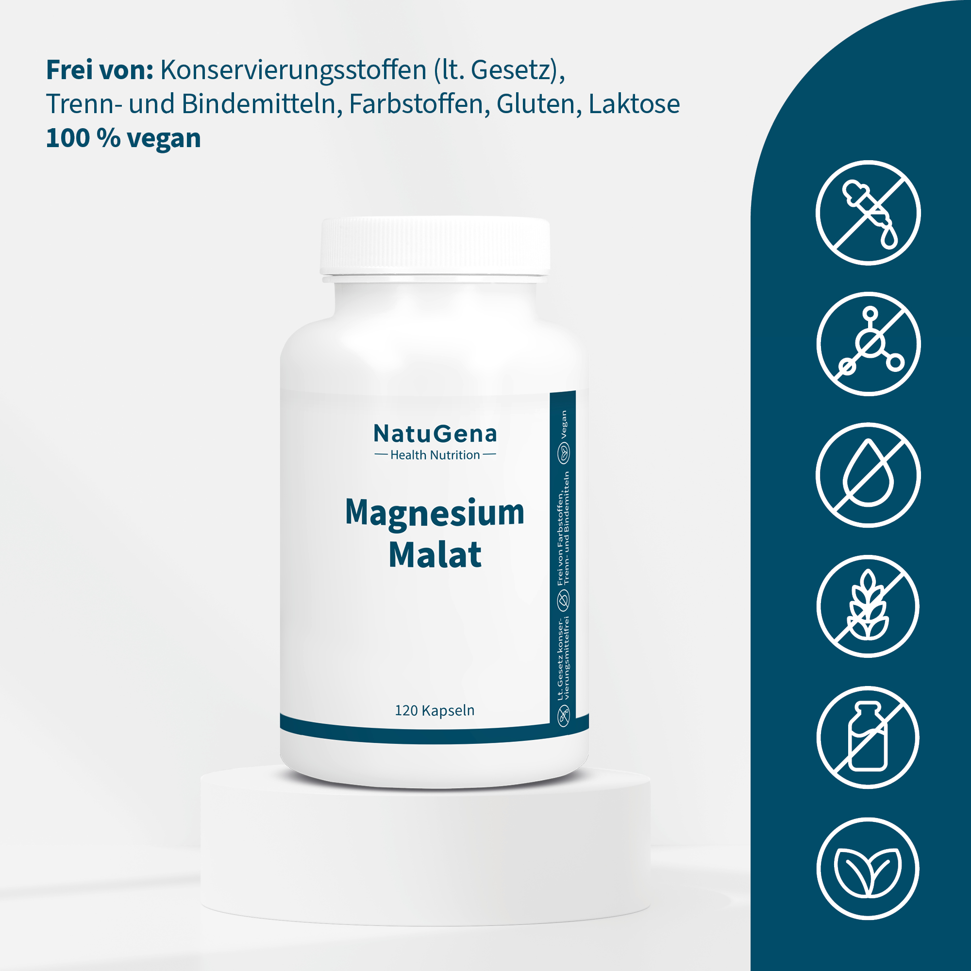 NatuGena Magnesium Malat 120 St Kapseln
