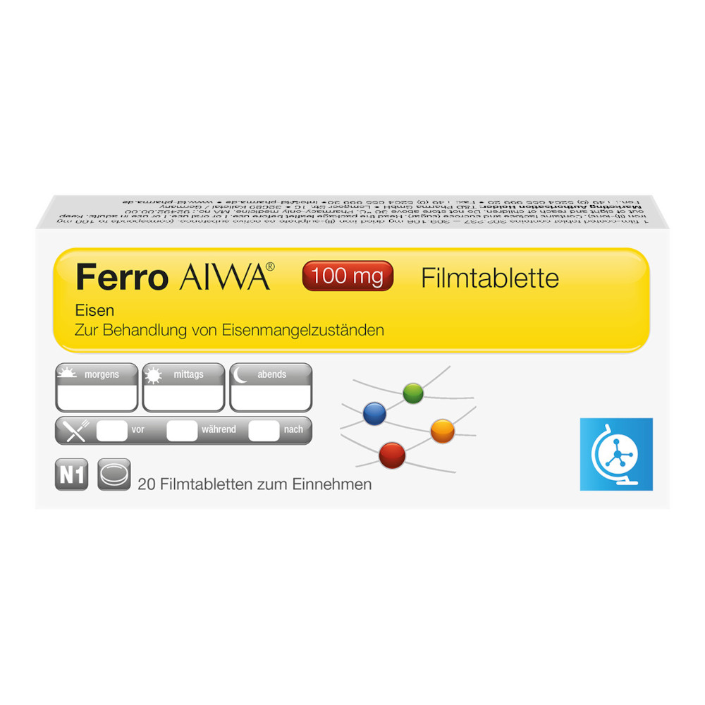 Ferro AIWA 100 mg 20 St Filmtabletten