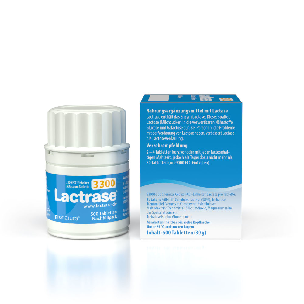 Lactrase 3300 FCC Kapseln 500 St Tabletten