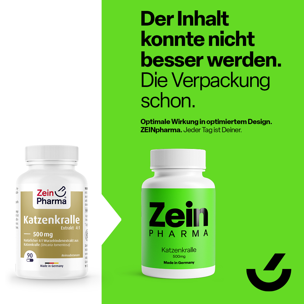 Zein PHARMA Katzenkralle 500mg 90 St Kapseln