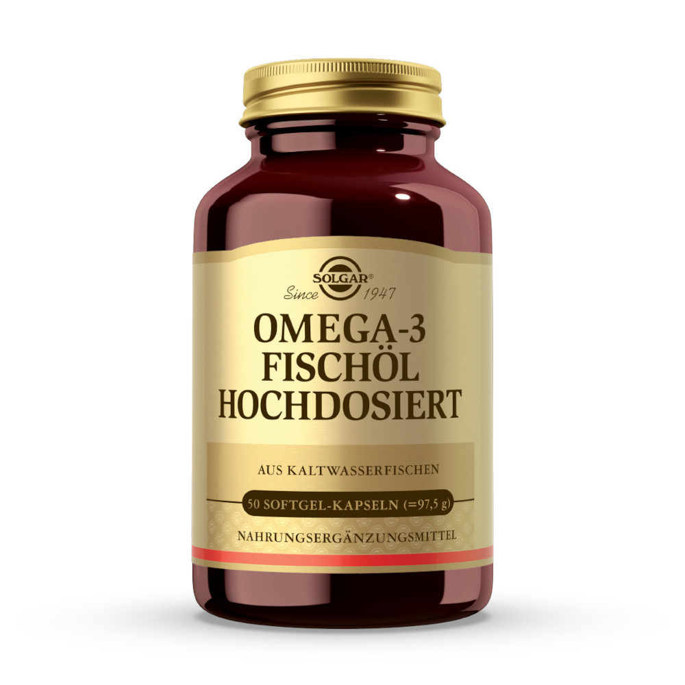 SOLGAR OMEGA-3 FISCHÖL HOCHDOSIERT  50 St Kapseln